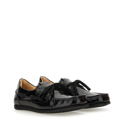 Lace-Up Shoes - Black