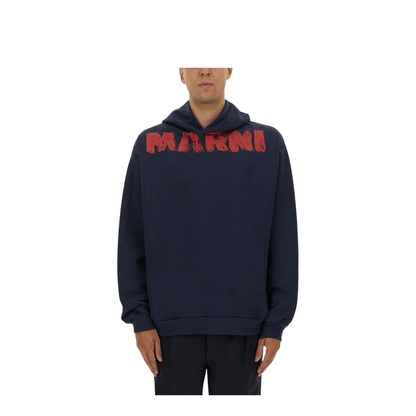 Sweatshirt with Maxi Logo Print