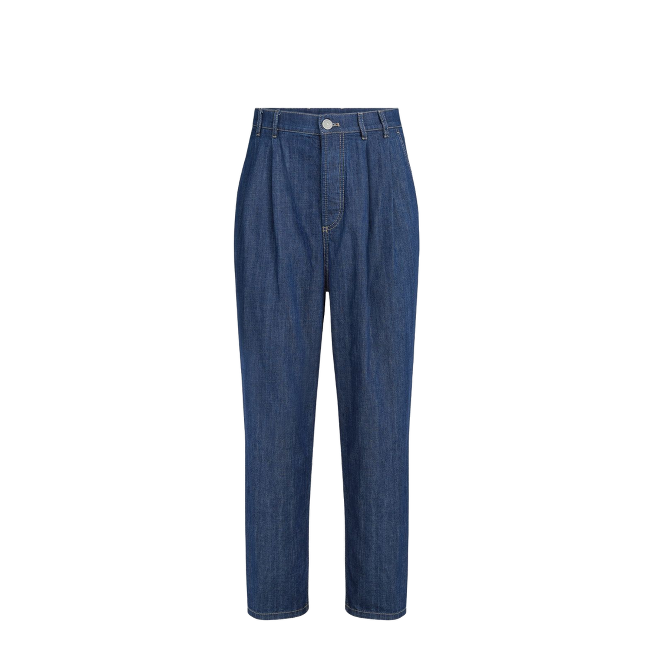 Twisted Denim Cotton Jeans