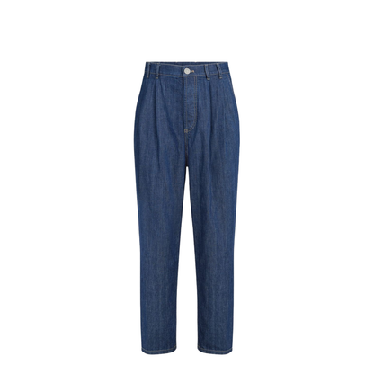 Twisted Denim Cotton Jeans