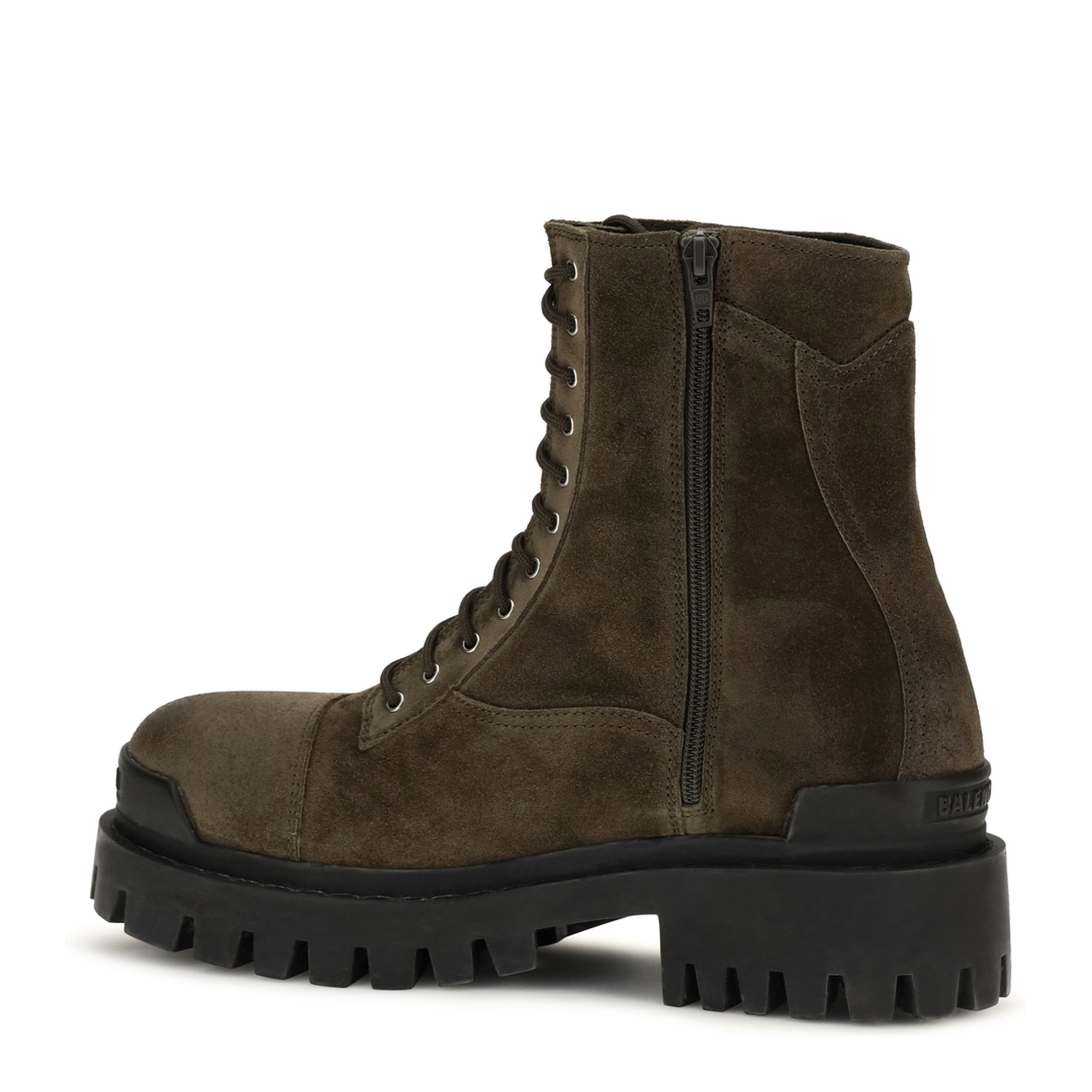 MAYFEYR - Balenciaga - Combat Strike Waxed Suede Calf Leather Boots - 873536WCB43