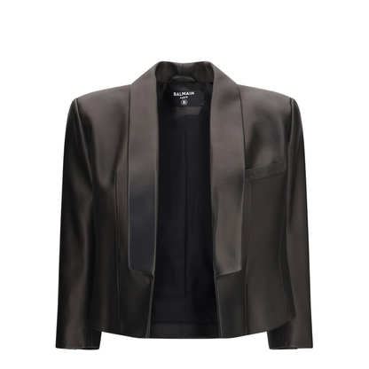 MAYFEYR - Balmain - Spencer Leather Jacket - HF1SC306LE35