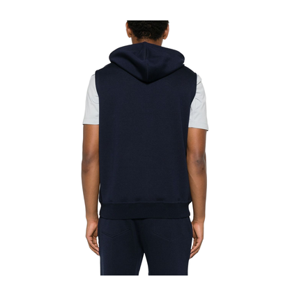 Cotton and Cashmere Blend Hooded Vest
