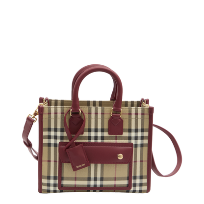Freya Mini Canvas Tote Bag - Ruby Red