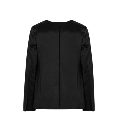 MAYFEYR - The Garment - Black Single Breasted Cotton Blend Jacket - 20984PL050