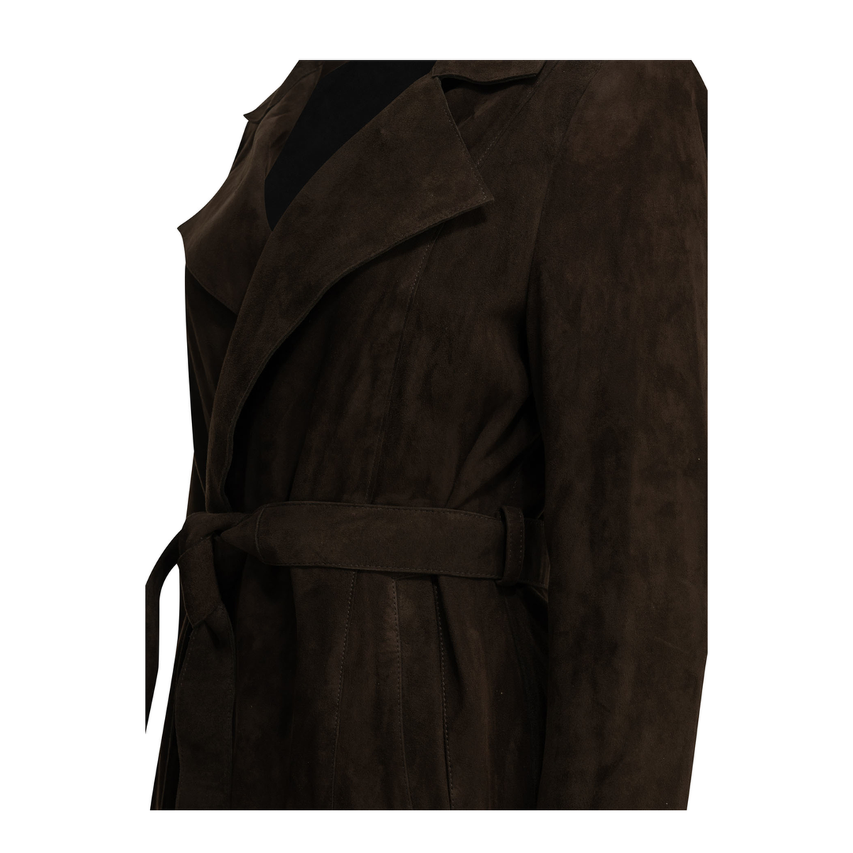 MAYFEYR - Nour Hammour - Winona Leather Coat - PF26C16WINONAMOCHASUEDE