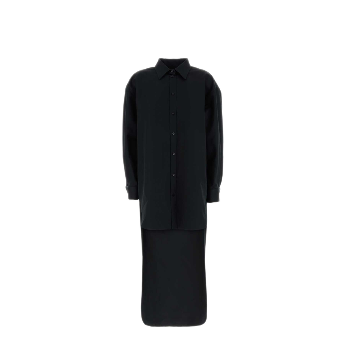 MAYFEYR - Balenciaga - Black Shirt In Cotton And Silk - 872323TUM181000