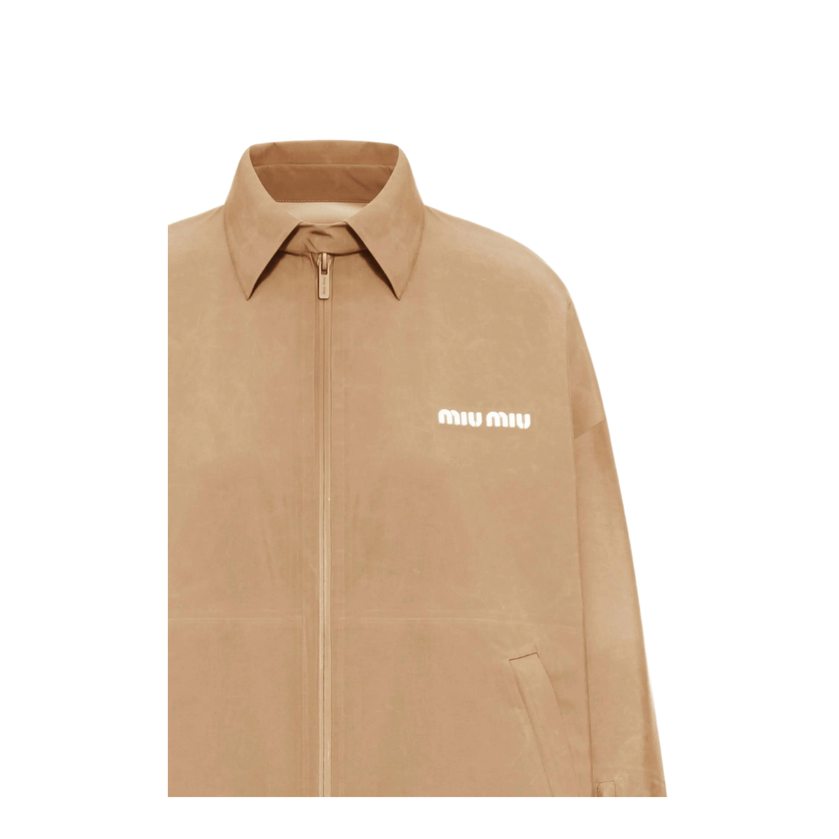 MAYFEYR - Miu Miu - Beige Tech Fabric Windbreaker - ML1373SOOO1V94F0065