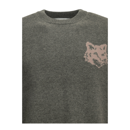 MAYFEYR - Maison Kitsuné - Fox Head Crew Neck Sweater - PM00816KM03290627