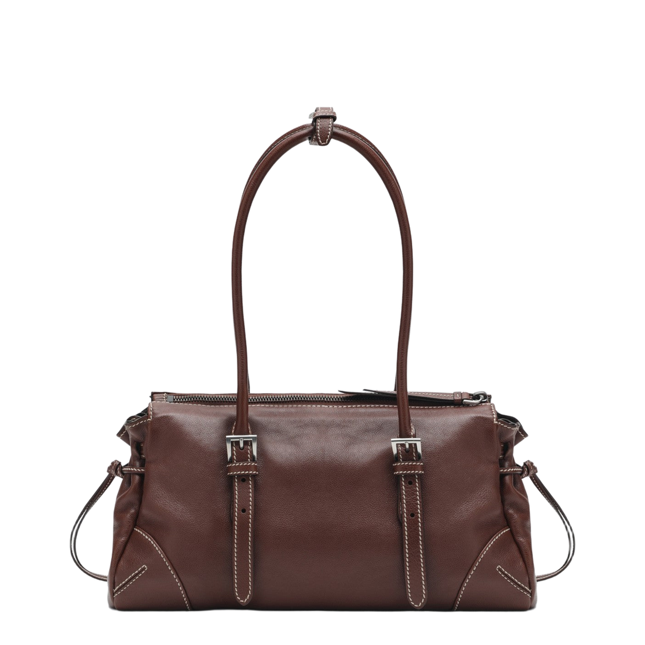 Medium Bonnie Shopping Bag in Brown