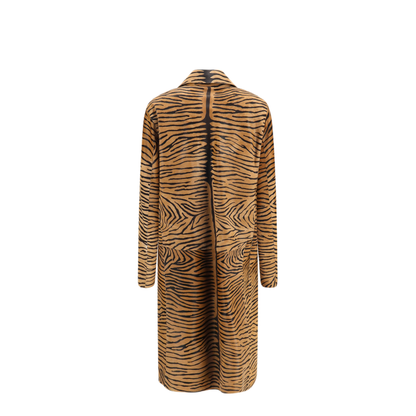 MAYFEYR - Fendi - Tiger Print Pony Effect Leather Coat - FPS574B1O1F1TGU