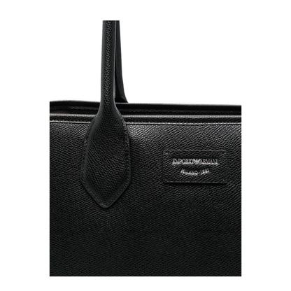 Large Shopper Bag with Palmellato Finish