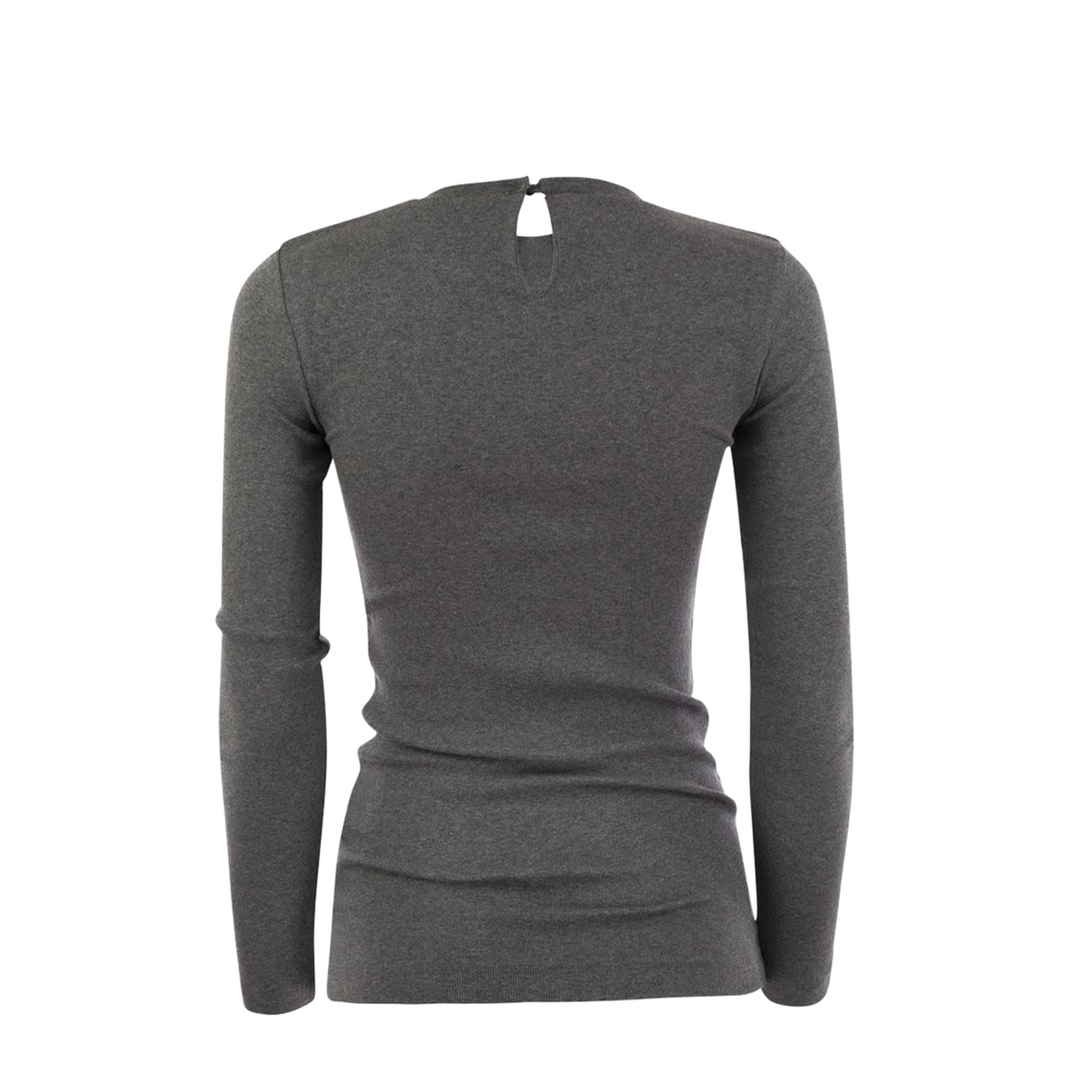 MAYFEYR - Brunello Cucinelli - Ribbed Stretch Cotton Jersey T-Shirt With Jewellery - M0TC8BJ300CV563