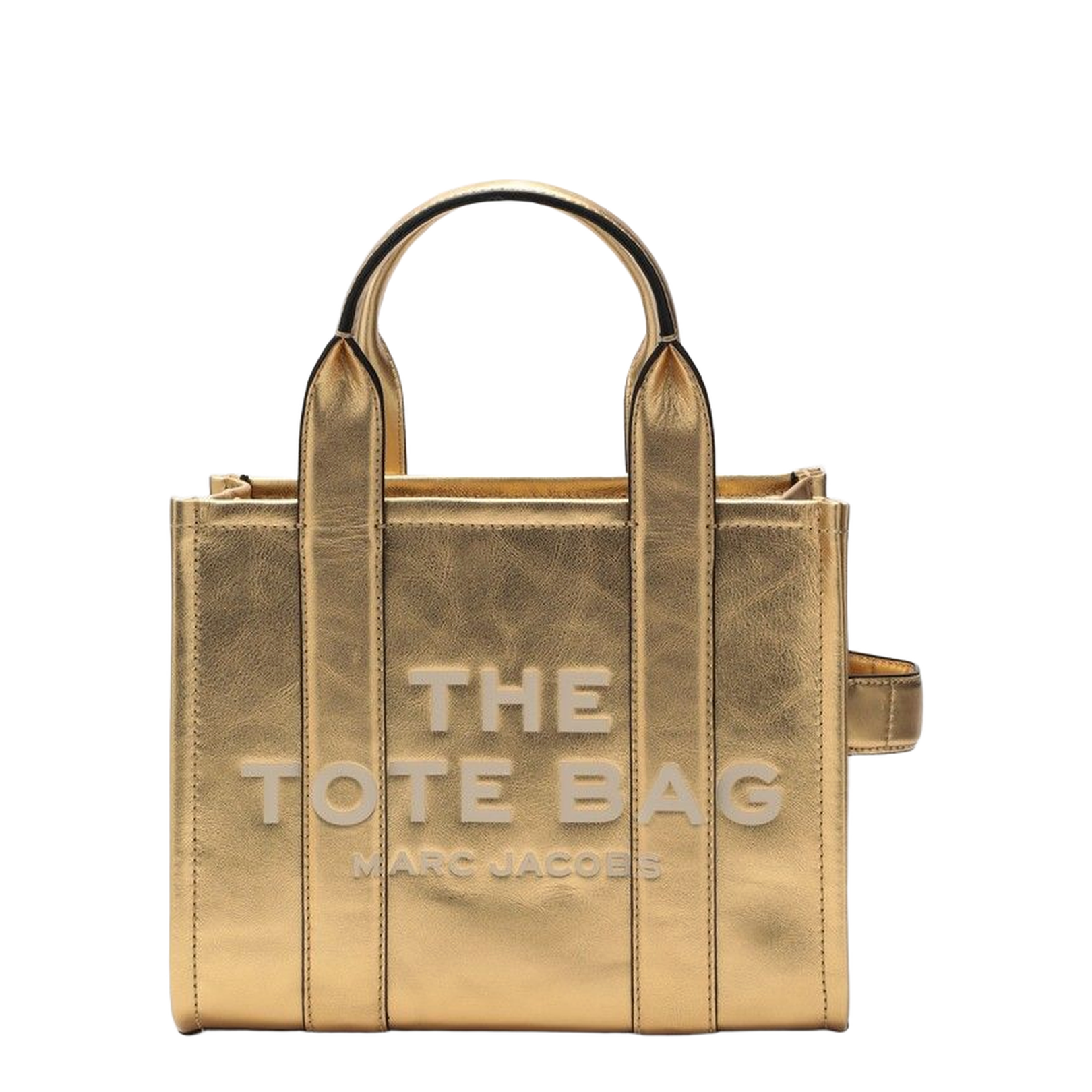 Gold Leather The Small Tote Bag