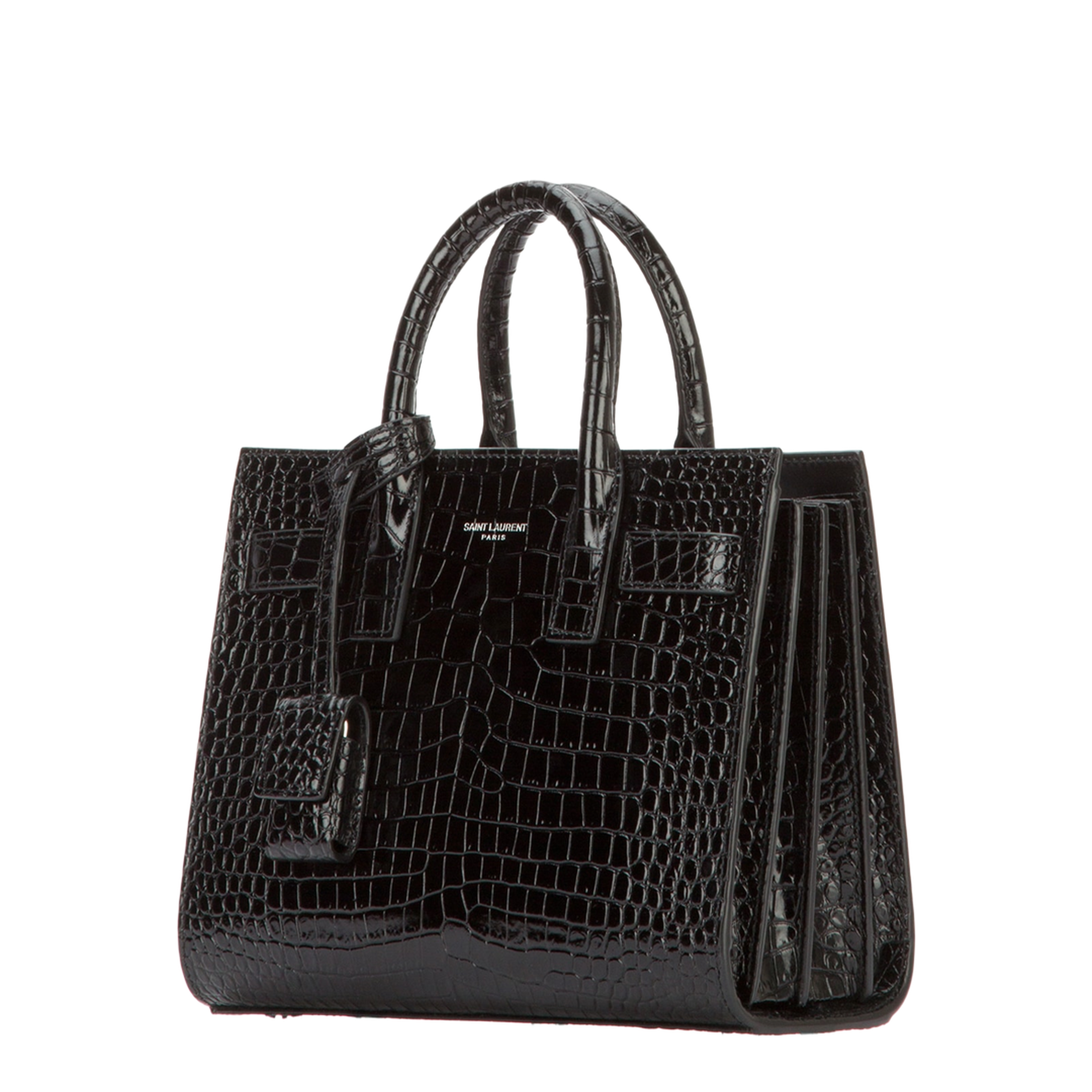 Sac De Jour in Crocodile-Embossed Leather