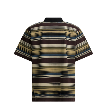 MAYFEYR - Sacai - Striped Buttonless Polo Shirt - 26-03984M615