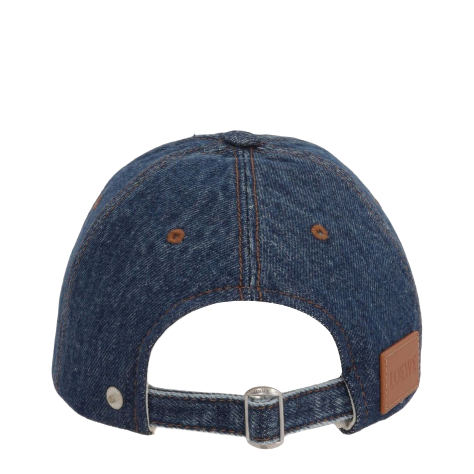 Indigo Blue Pull-On Style Adjustable Strap Curved Peak