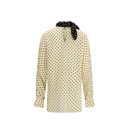 MAYFEYR - Valentino - Polka Dot Blouse With Side Bow - 9B3AEC609DW