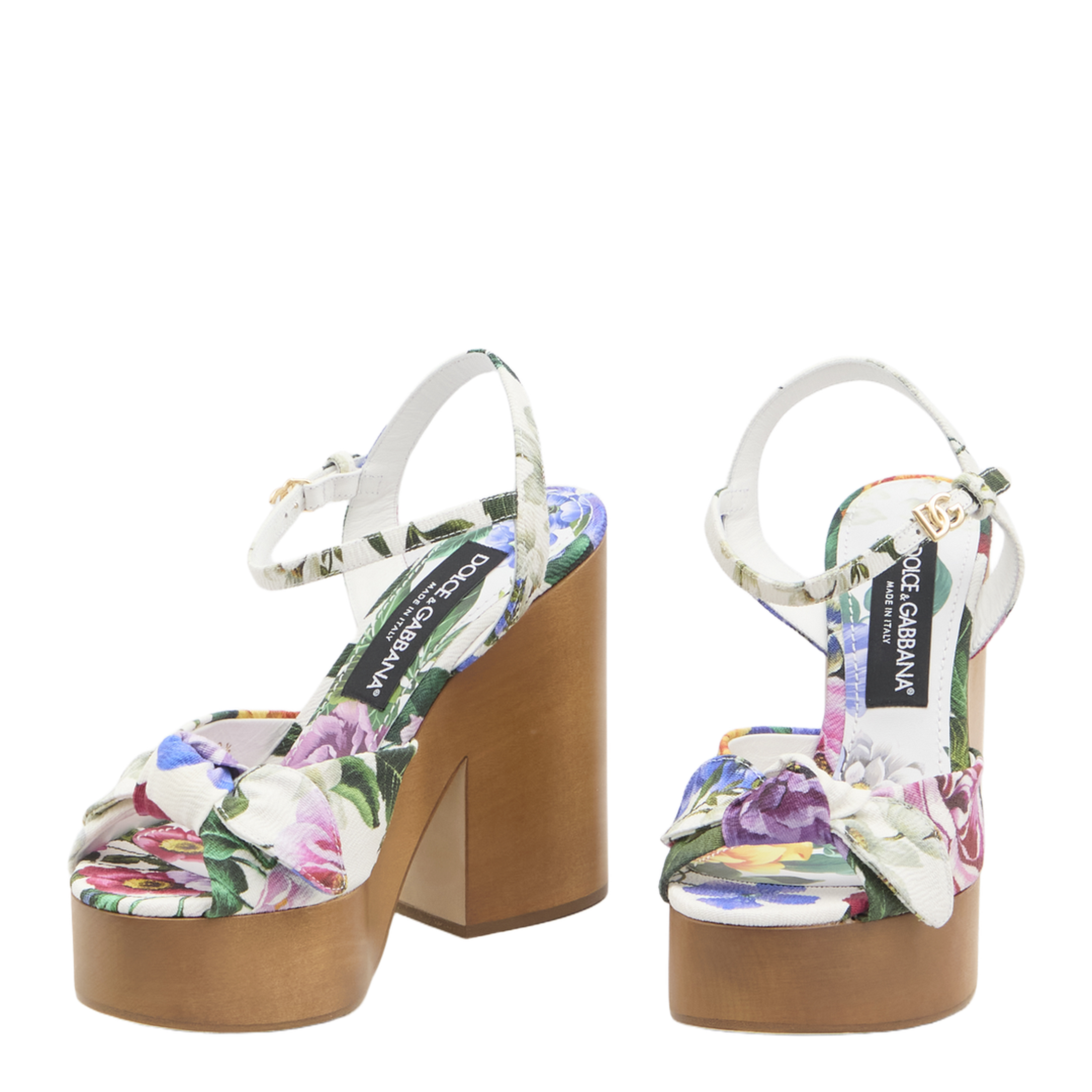 Floral Platform Sandals