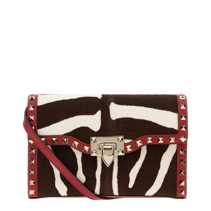 MAYFEYR - Valentino - Printed Calf Hair Rockstud Crossbody Bag - 8W0B0R43AWTAQY