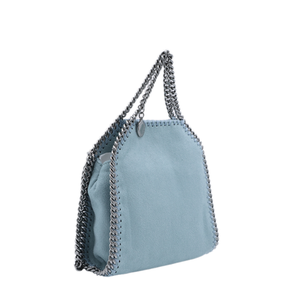 Falabella Tiny Faux Leather Crossbody Bag - Light Blue