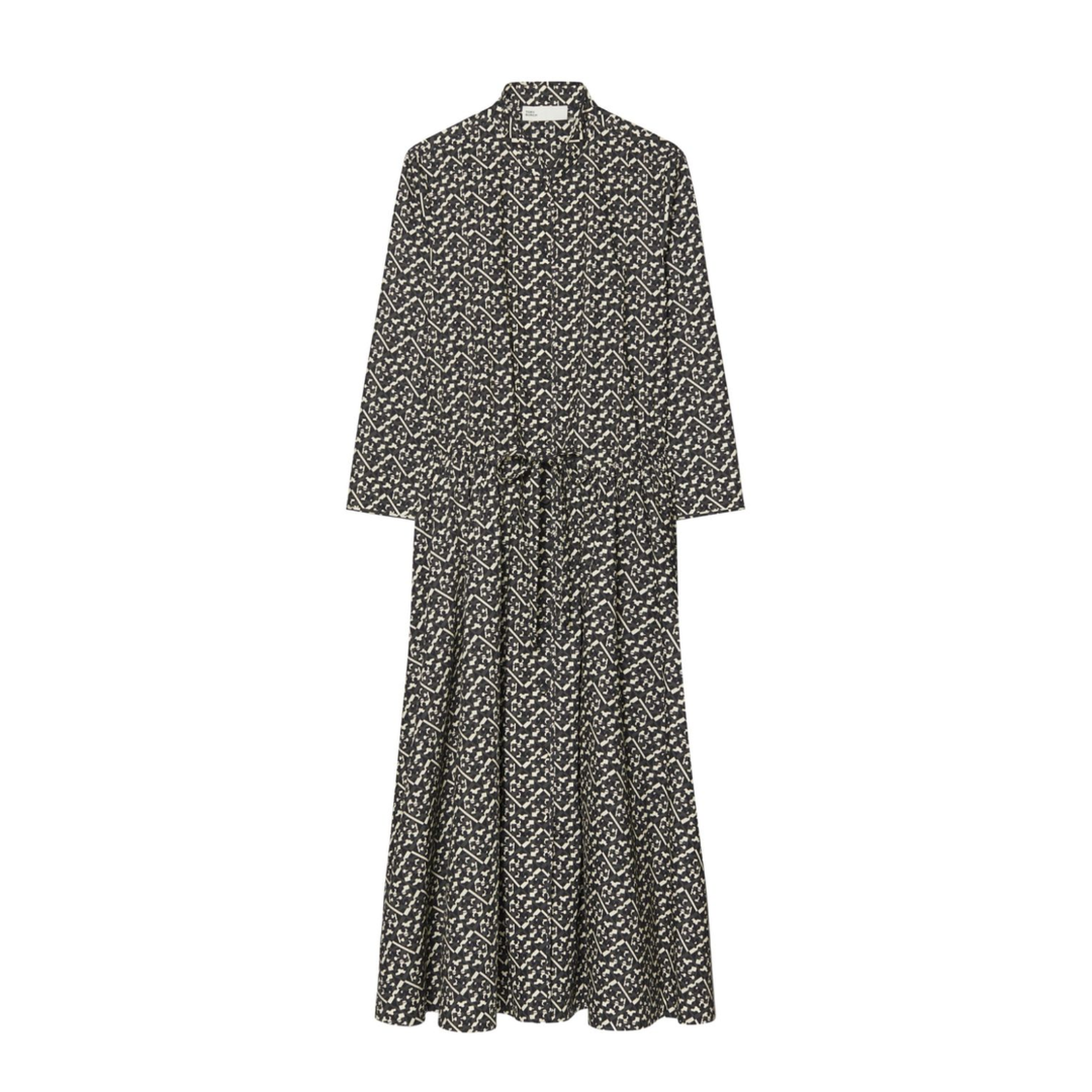 Printed Poplin Long Chemisier