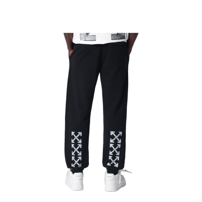 MAYFEYR -  - Heraldic Arrow Jogging Trousers Black - OMCH057S26FLE0030001
