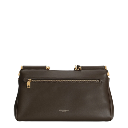 My Sicily Medium Plongé Calfskin Top-Handle Bag - Brown