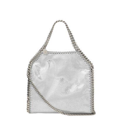 Falabella Mini Vegan Leather Tote Bag - Silver