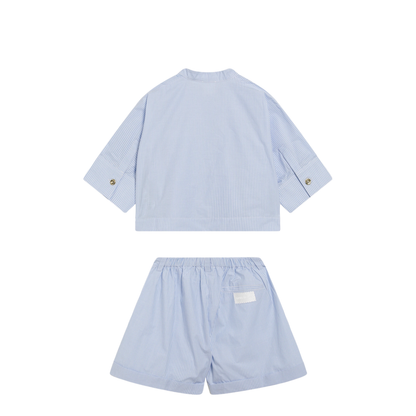 MAYFEYR - Givenchy - Light Blue Cotton Two-Piece Set - H31131COV71