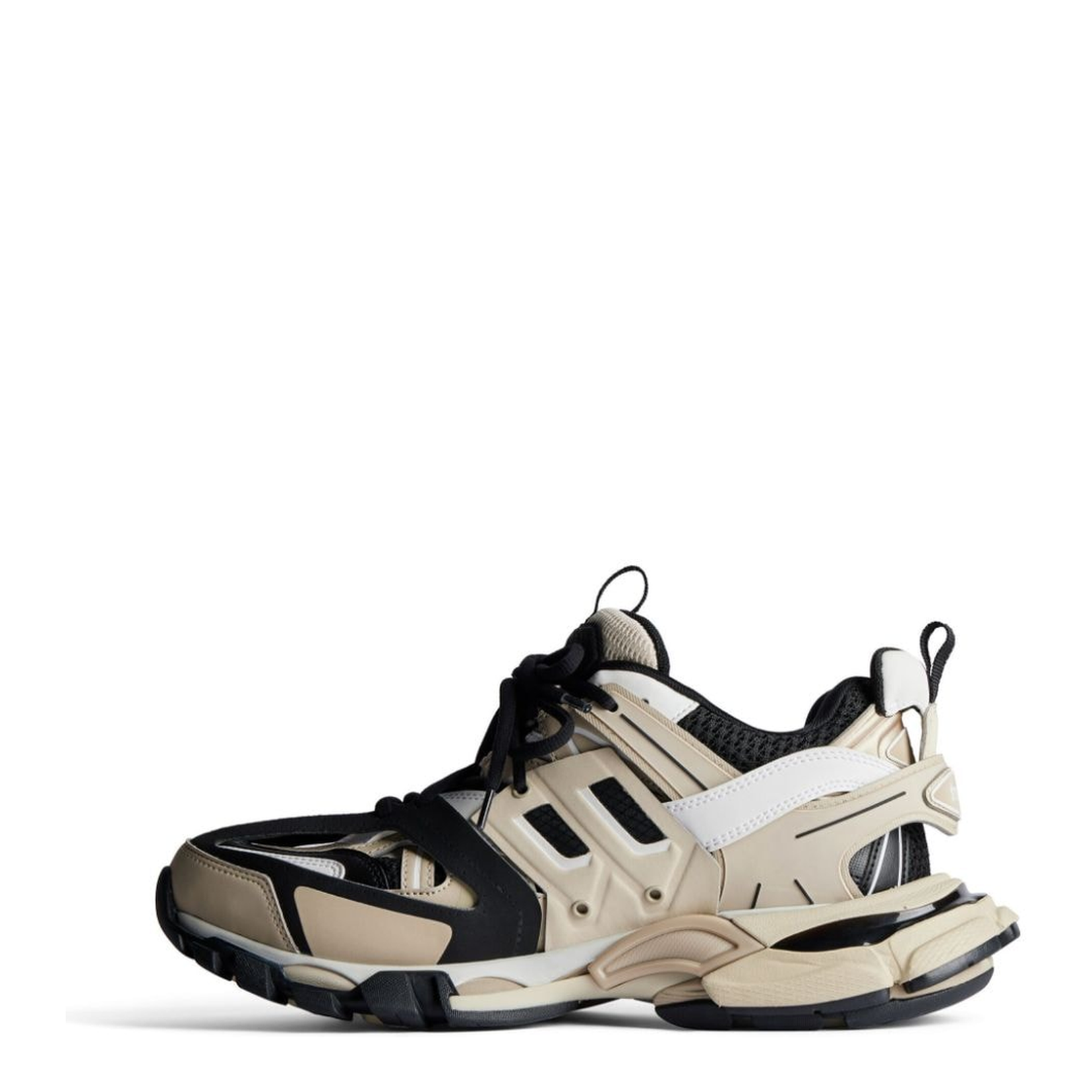 Track Sneakers in Beige/Black