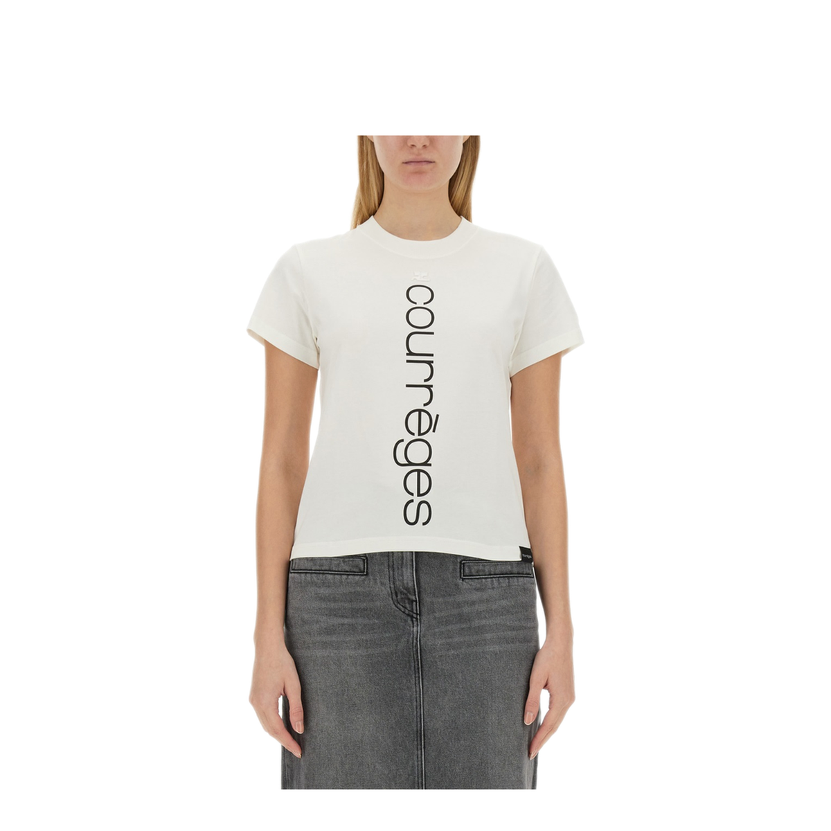 MAYFEYR - Courreges - T Shirt With Logo - 423JTS006JS01120001