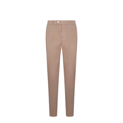 Cotton Pants Dark Beige