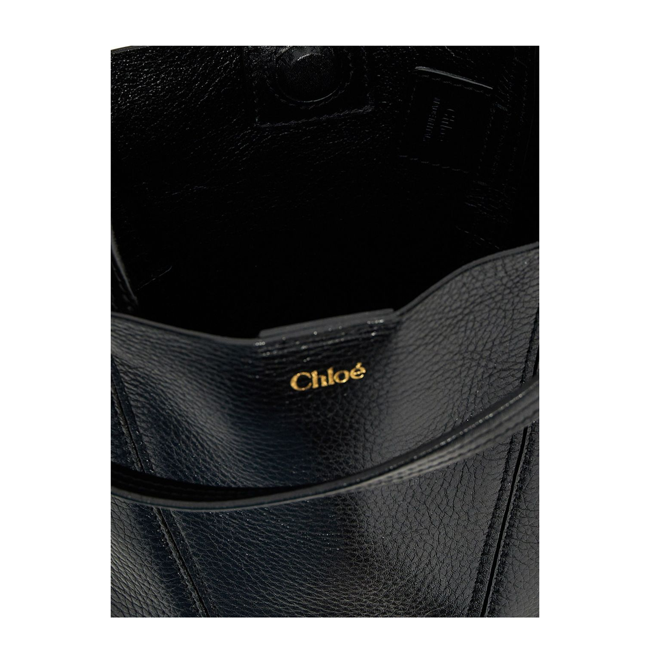 Small Spin Tote Bag in Grained Leather