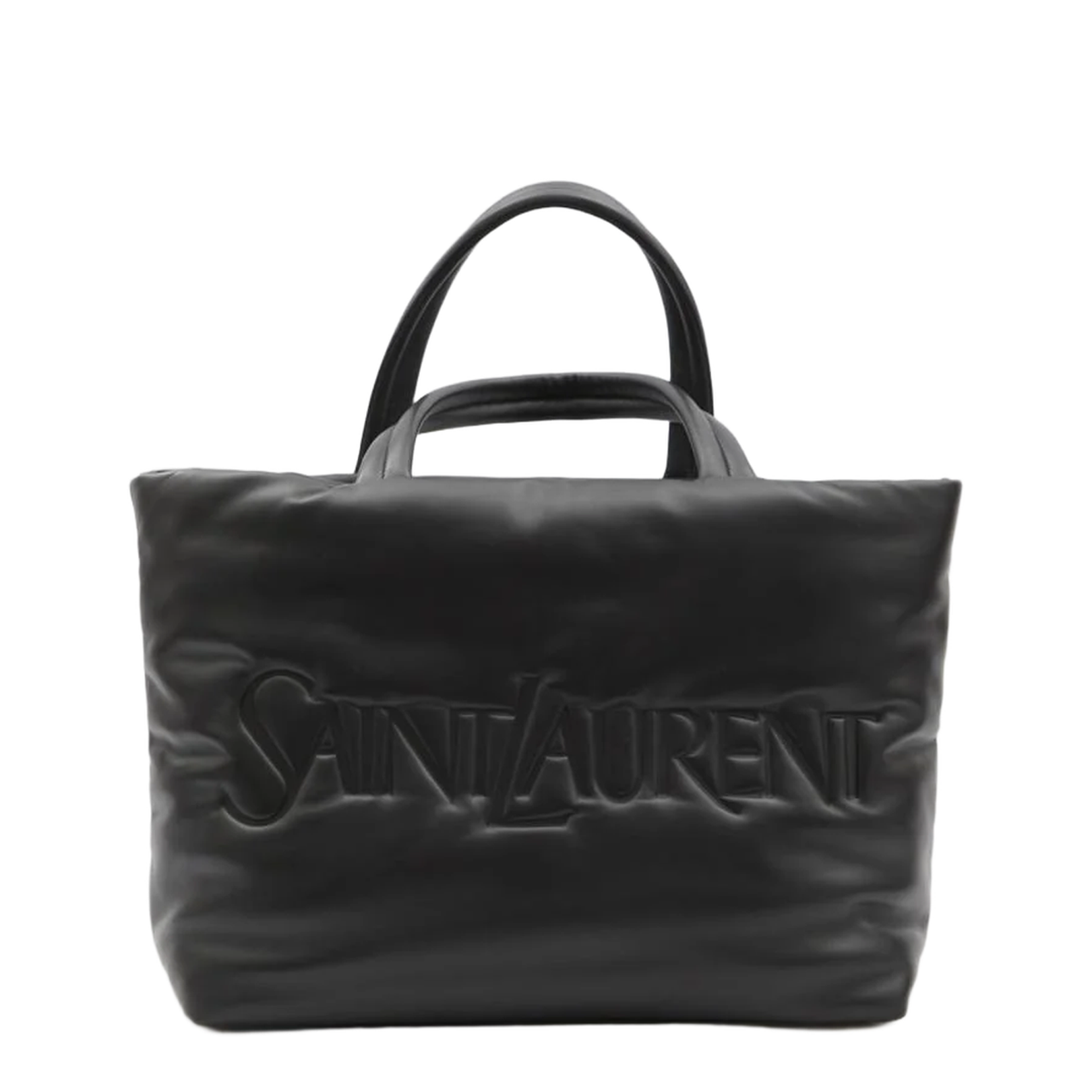 Tote Bag in Soft Black Lambskin Nappa