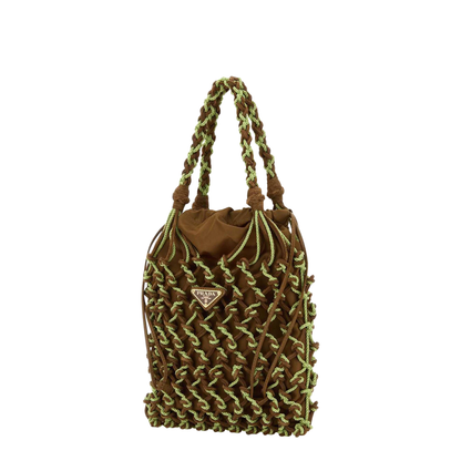 Two-tone Mesh Handbag