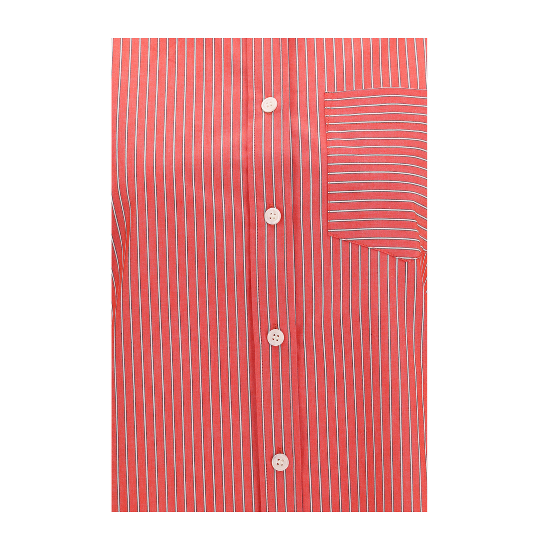 MAYFEYR - Ganni - Striped Cotton Shirt With Balloon Sleeves - A1140006472