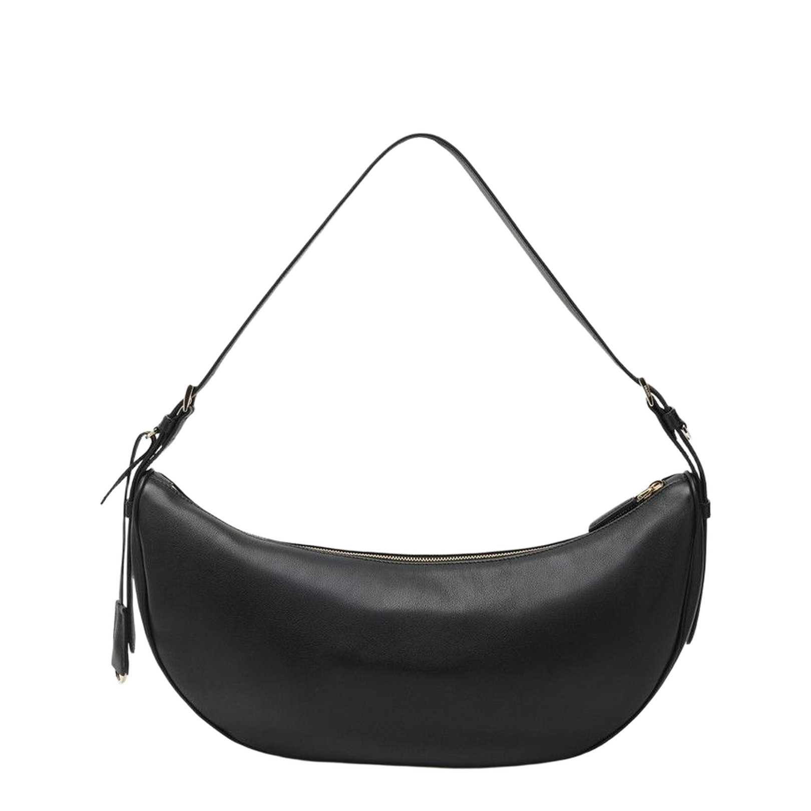 Demi-Lune Black Large Shoulder Bag