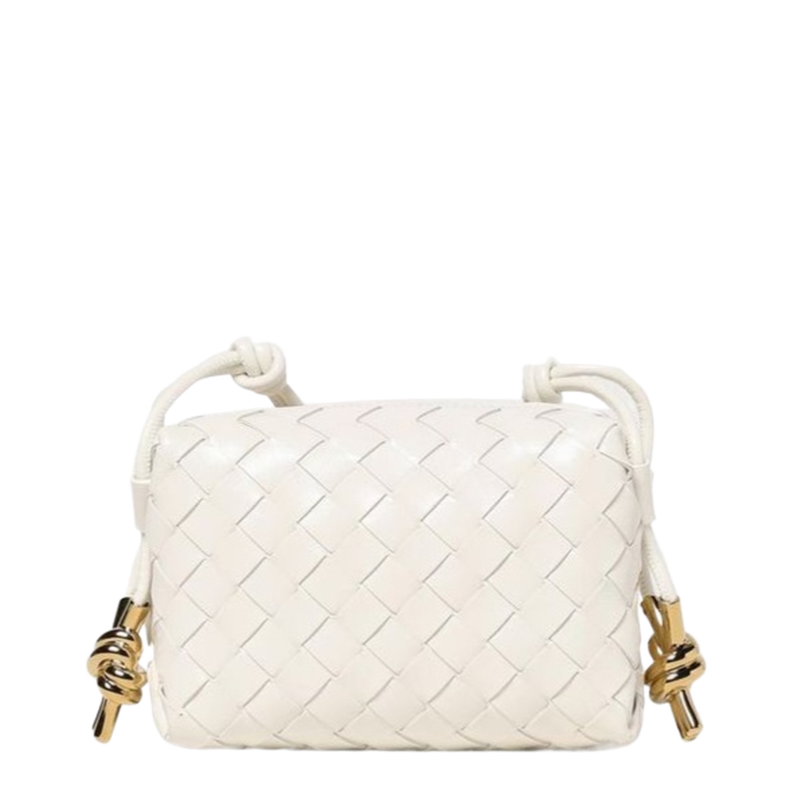 Loop Mini Leather Crossbody Bags - White