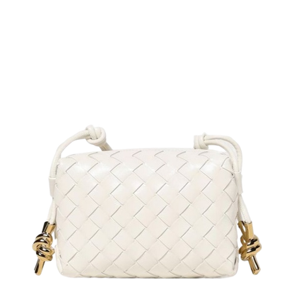 Loop Mini Leather Crossbody Bags - White
