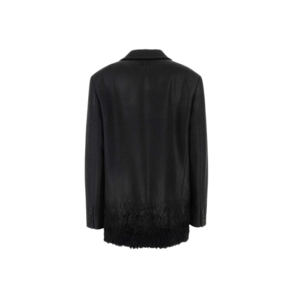 MAYFEYR - Miu Miu - Charcoal Wool Blend Blazer - MH2076SOOO6702F0B70