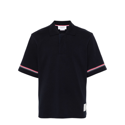 Rugby Fit RWB Stripe Short Sleeve Polo Shirt
