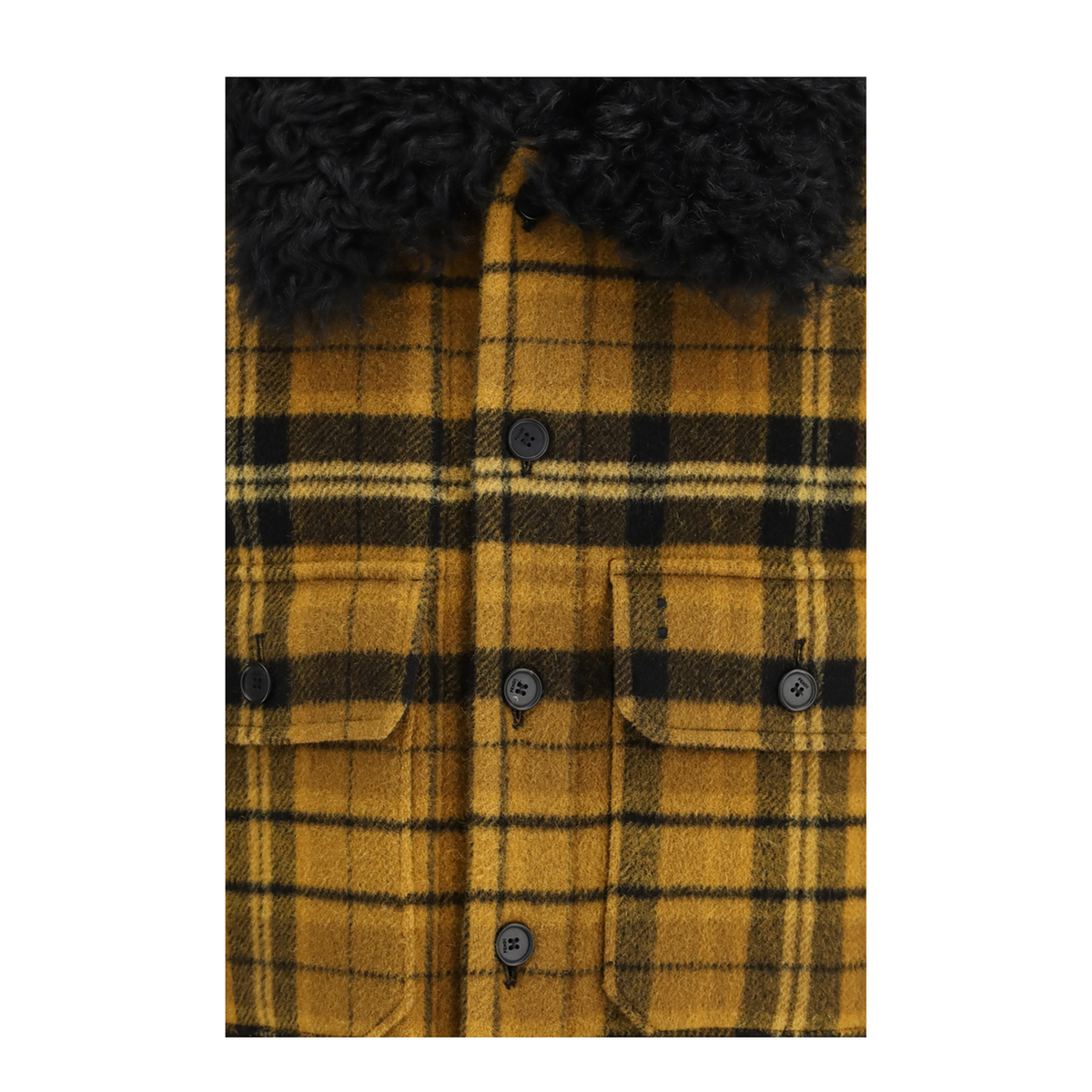 Check Wool Blouson Jacket