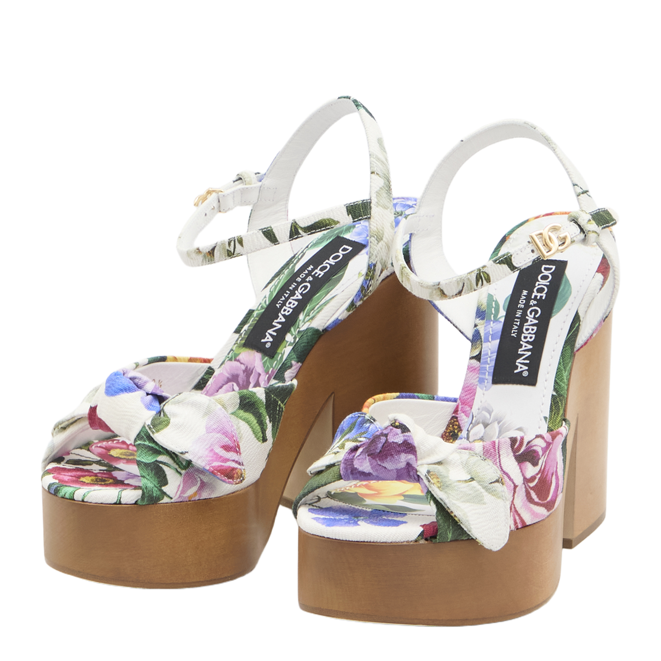 Floral Platform Sandals