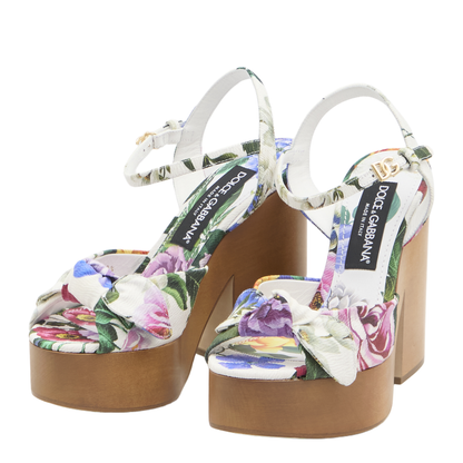 Floral Platform Sandals