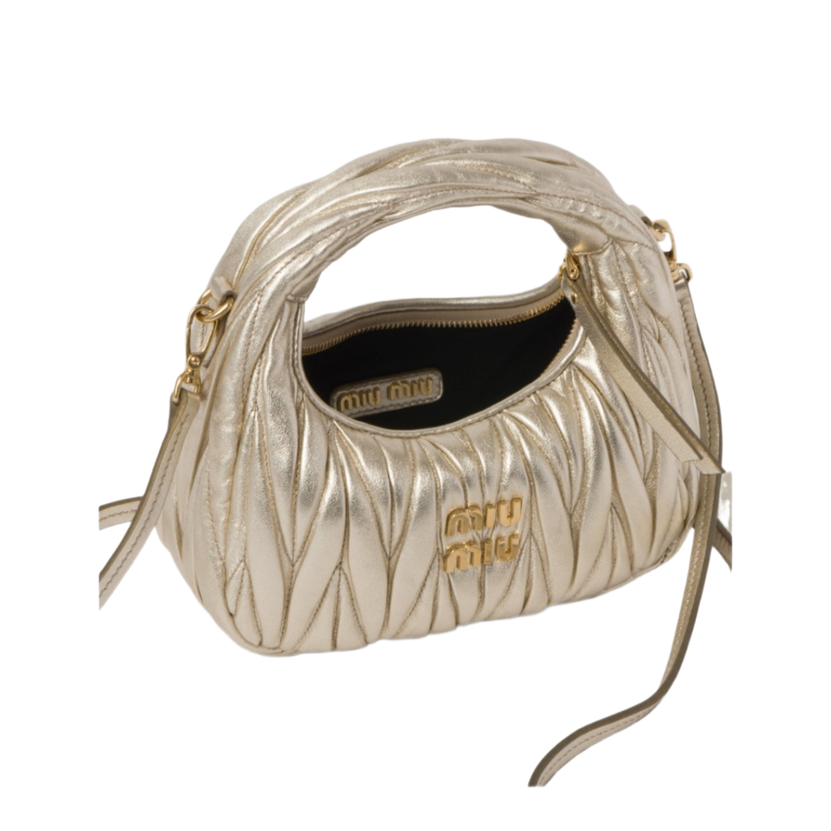 Wander Matelassé Nappa Leather Hobo Mini-Bag