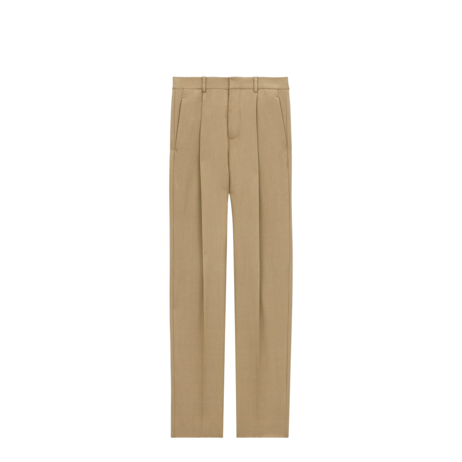 High-Waisted Pants in Wool Gabardine