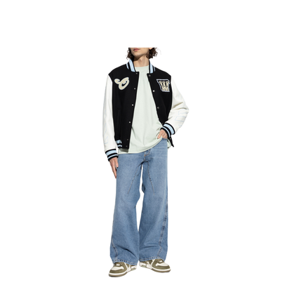 MAYFEYR - Off-White - Star-Logo Varsity Bomber Jacket - 44XJA122S26L002001