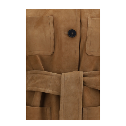 MAYFEYR -  - Suede Leather Jacket With Belt - 2626446021600
