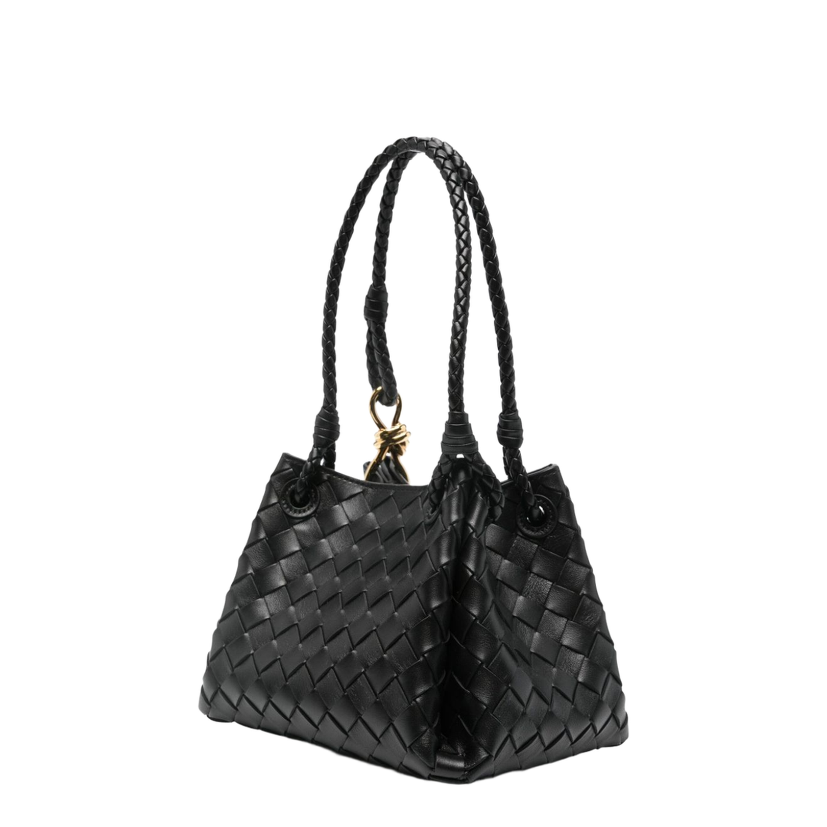 Intrecciato Leather Shoulder Bag
